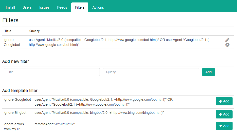 Ignore Filters The Latest Feature in elmah.io, Courtesy of