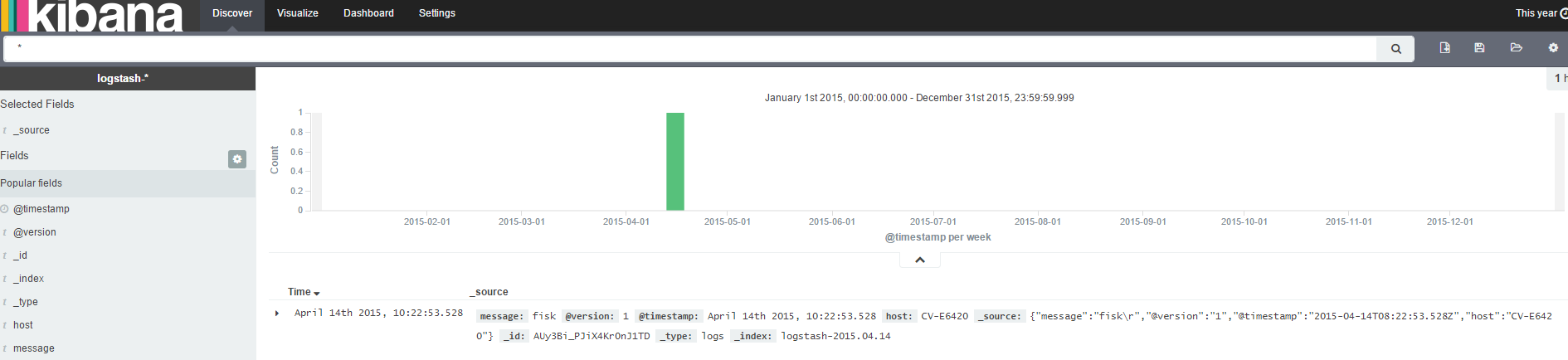 Kibana test