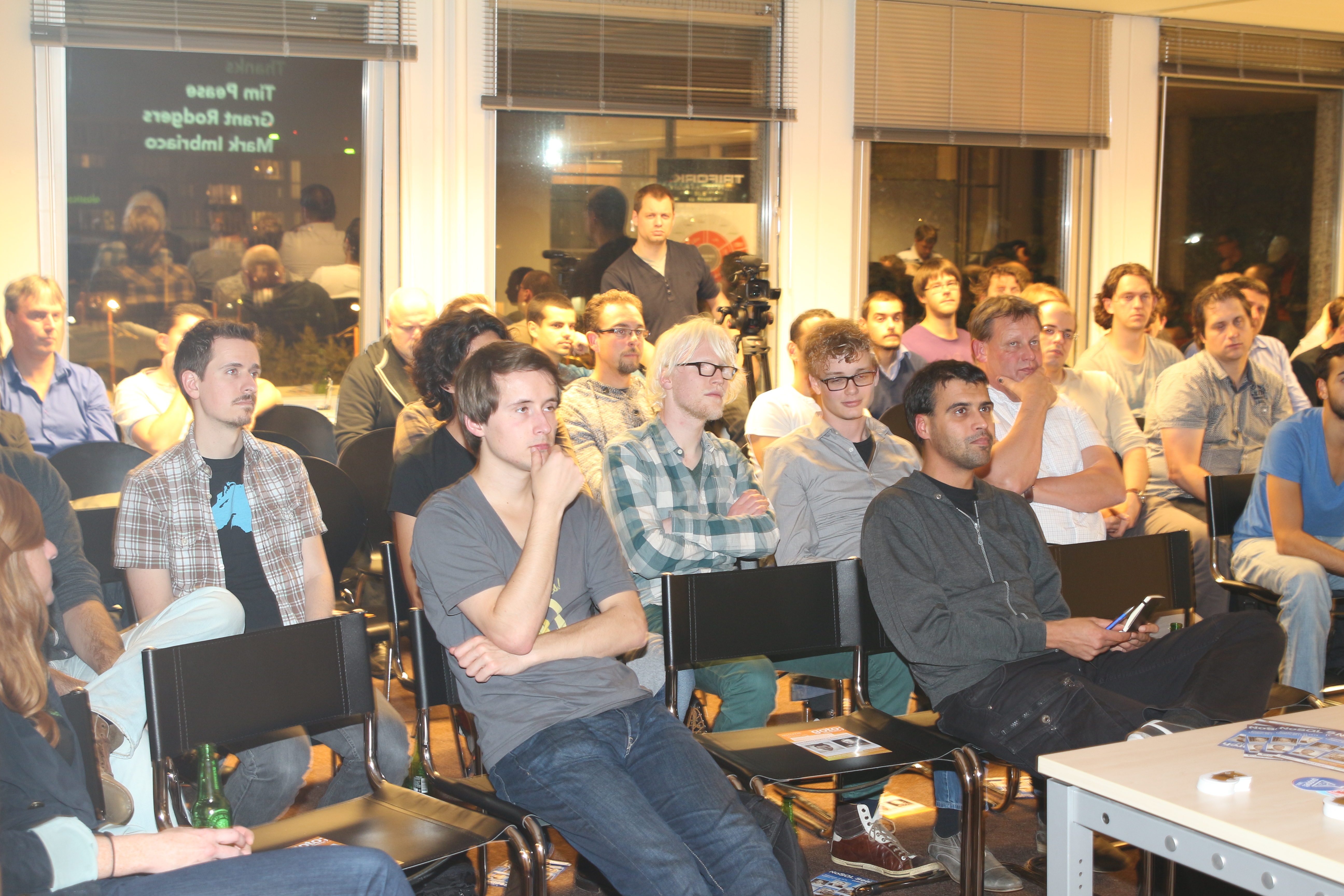 Our guests learning all about debugging performance quirks in GitHub's new cluster from Elasticsearch core developer Drew Raines.